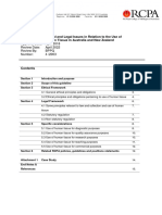 Ethical and Legal Issues in Relation To The Use of Human Tissue in Australia and NZ