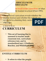 Types of Curriculum