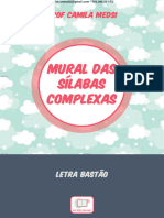 Bônus 6 - Mural Das Sílabas Complexas - Letra Bastão