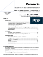 Panasonic BLPA100KT Instrucciones de Operación - Manual