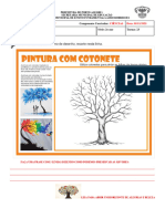 Arvore Pintar Com Cotonetes