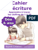 Cahier D Ecriture Chiffres Gratuit A Telecharger