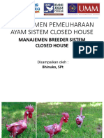 Manajemen Breeder Sistem Closed House