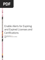 Enable Alerts For Expiring and Expired Licenses and Certifications