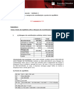 Planejamento e Orçamento Unidade 2 - Gabarito