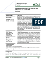 G-Tech: Jurnal Teknologi Terapan: Length Adjusment Line 3 Departemen Belt Assy PT XYZ