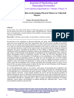 Use of Physical Qualities in Developing Physical Fitness in Volleyball Players
