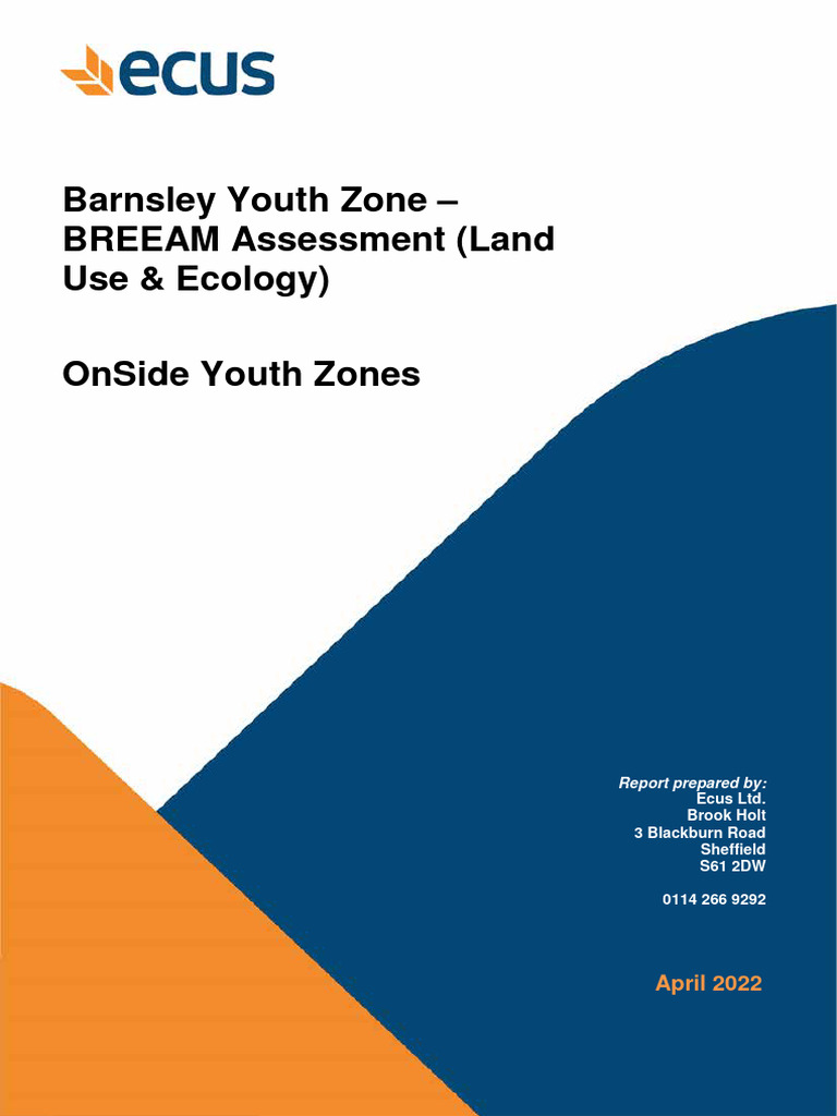 BREEAM Assessment (Land Use and Ecology) +5yr Man Plan | PDF | Ecology ...
