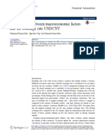 Cointegration Between Macroeconomic Factors and The Exchange Rate USD/CNY