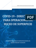COVID-19 Guidance For Surface Diving Operations PN Rev (1) - Spanish Translated - GST FINAL - UPDATED