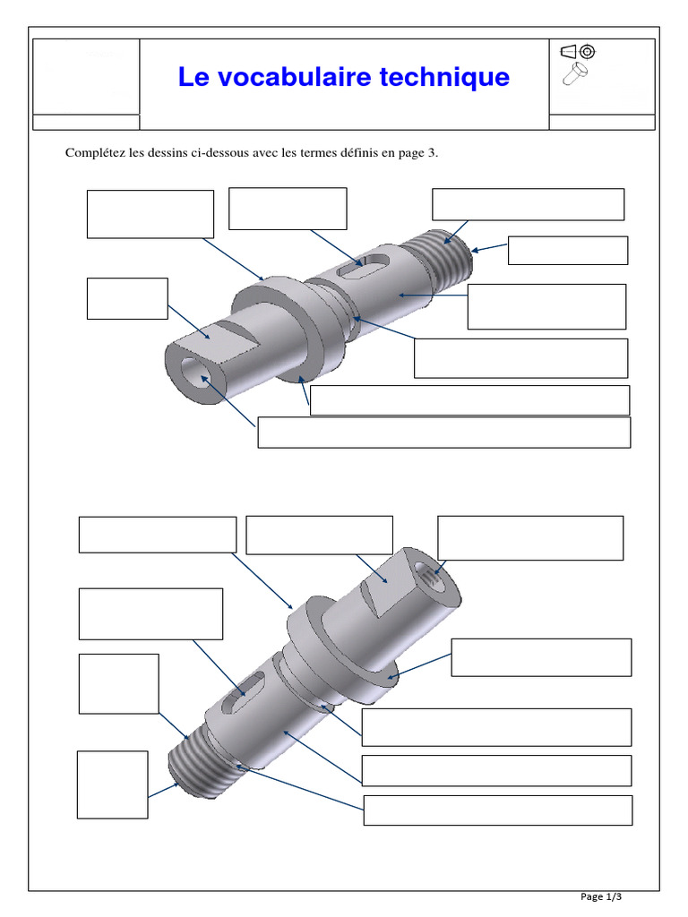 Td Vocabulaire Technique Pdf
