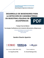 Desarrollo de Sensores para La Detección de Cianobacterias