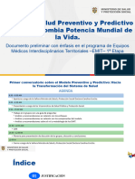 Modelo de Salud Preventivo y Predictivo para Una Colombia Potencia Mundial de La Vida.