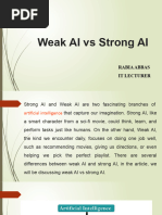 Lec 3 Weak AI Vs Strong AI