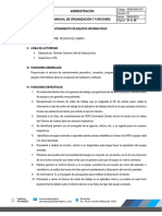 Mof - Funciones de Tecnico de Campo