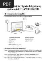 HUAWEI HG530 Home Gateway Quick Start-Spanish