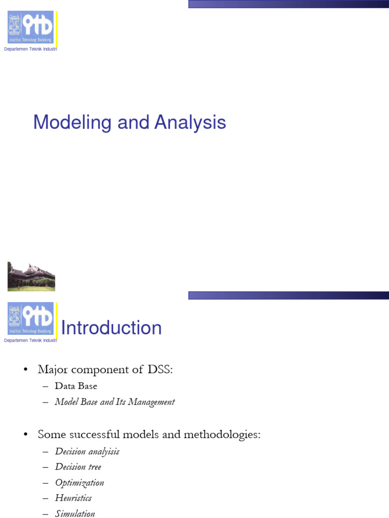 Decision Support Systems Modeling Techniques | PDF | Mathematical ...