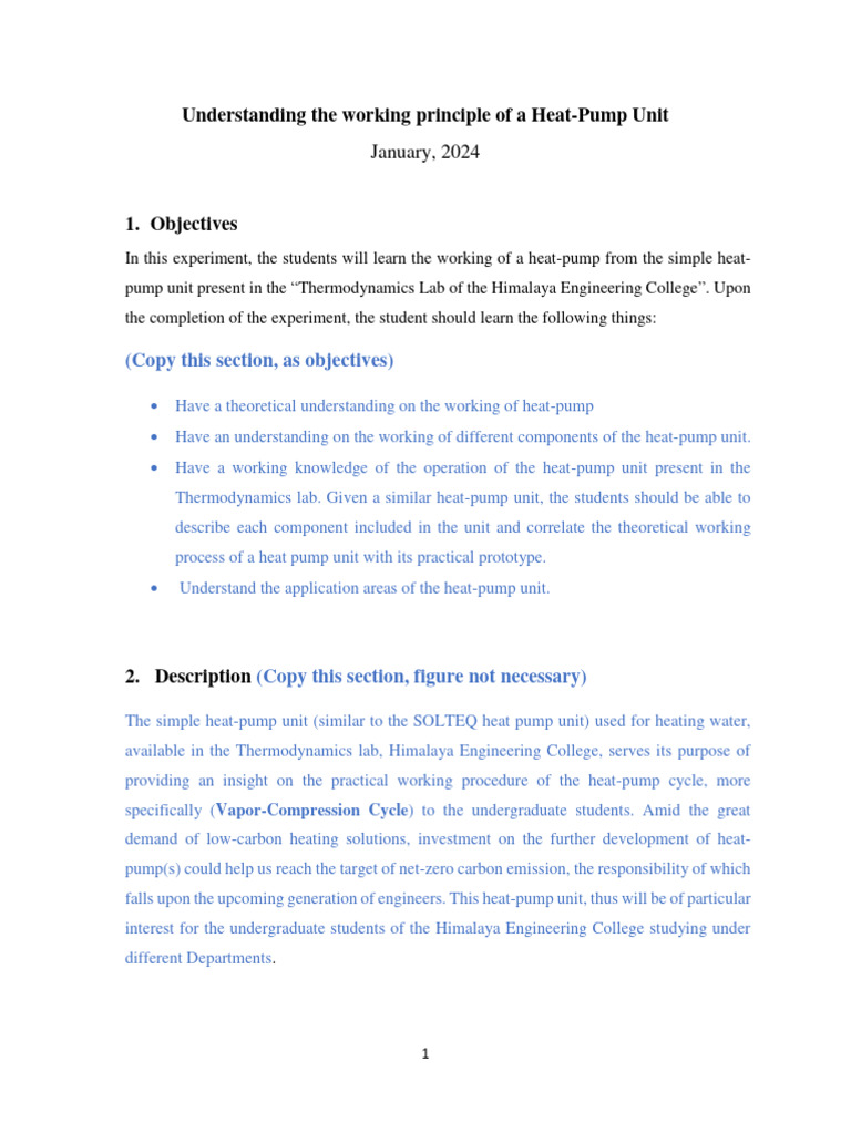 Heat Pump Operation Principles Explained | PDF | Heat Pump | Heat