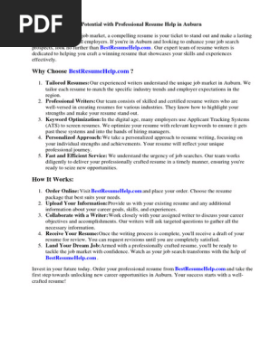 Resume Help Auburn