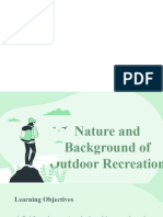 Nature and Background of Outdoor Recreational