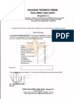 Certificado de Notas