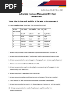 RDBMS Assignment 1