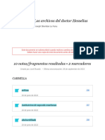 Notas de - Los Archivos Del Doctor Hesselius