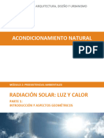 RADIACIÓN SOLAR - LUZ Y CALOR - Parte 1 - Introducción y Aspectos Geométricos