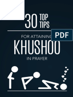 30 Top Tips For Attaining Khushoo in Prayer Ebook Deenspiration