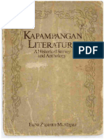 Kapampa Ngan Literature Historical Survey and Anthology Edna Zapanta Manlapaz 1981