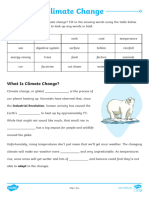 Climate Change Worksheet by Twinkl