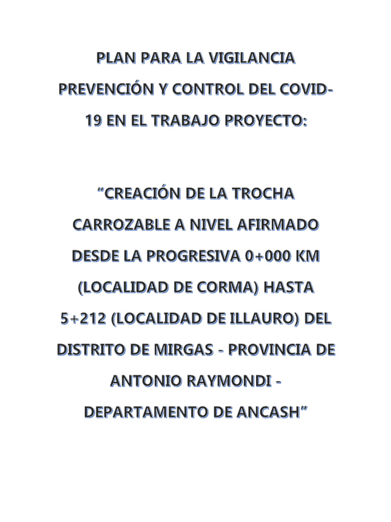 Plan para La Vigilancia Prevención y Control Del Covid | PDF | Medicina ...