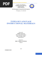 Types of Language Instructional Materials