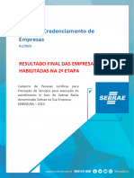 Resultado Final Das Empresas Habilitadas Na 2 Etapa