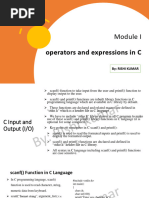 Lecture 3 Unit 1 Operators