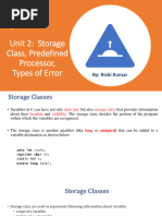 Lecture 3 Unit 2 Types of Errors