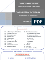 Fundamentos Eletricidade - SLIDES 1 - Nivelamento de Matemática