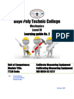 Calibrate Measuring Equipment