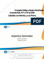 Impacto de Subvenciones INCP Junio 5 2020