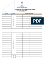 Learners Tracking Record Template