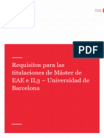 Requisitos Titulación Máster EAE - IL3