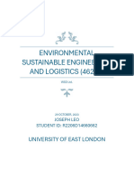 Environmental Sustainable Engineering & Logistics - Joseph Leo