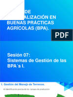 Curso de Especializaciã N en Buenas PrÃ¡cticas AgrÃ Colas (BPA) Sesion 7 PDF