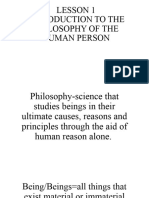 LESSON 1 Philosophy