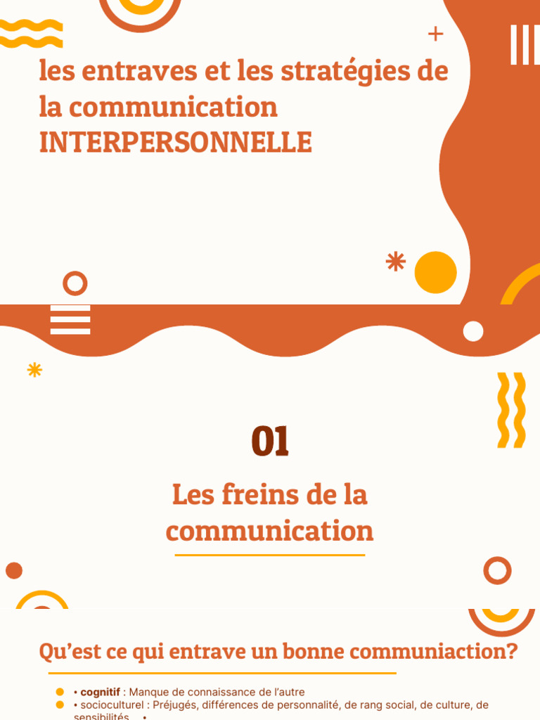 Les Entraves Et Les Techniques de La Communication | PDF | la ...
