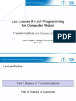 Lab Course Kinect Programming For Computer Vision: Transformations