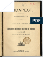 Az 1885-Ös Budapesti Országos Kiállítás, Térképpel És Helyszínrajzzal, Francia Nyelven, 1885