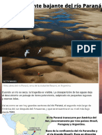 La Preocupante Bajante Del Río Paraná
