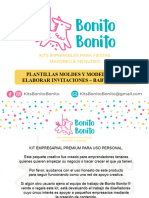 Invitaciones Baby Shower - Bonito Bonito Kits Imprimibles