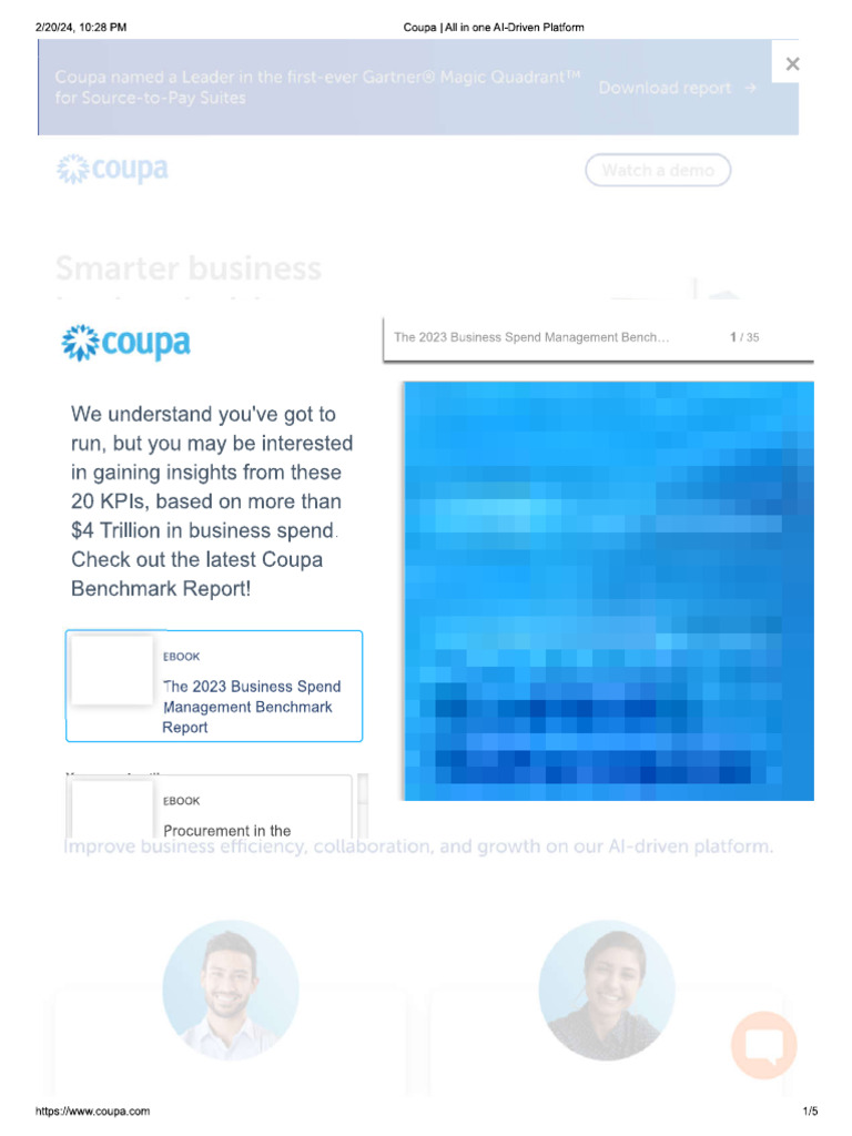Coupa All In One Ai Driven Platform Pdf